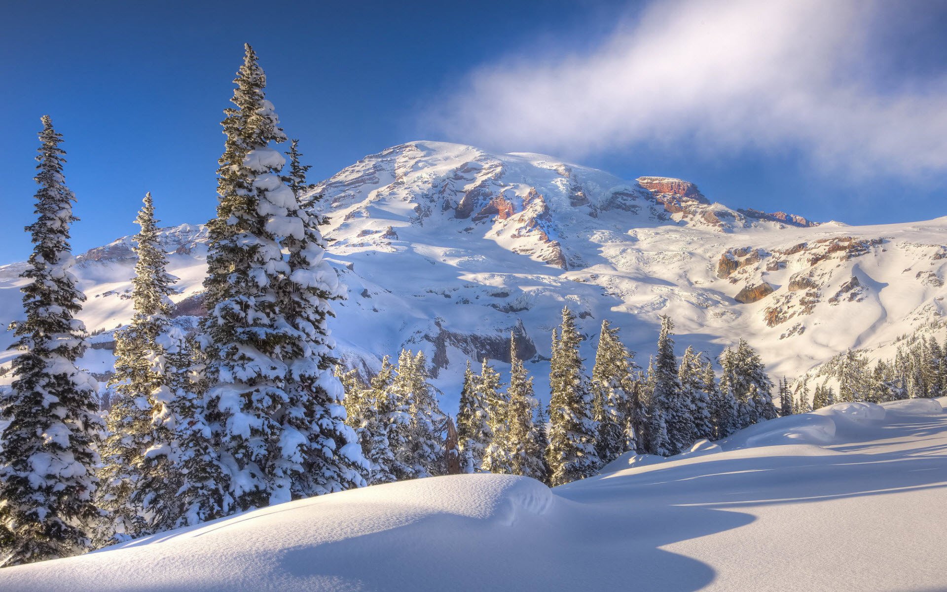 winter berge schnee