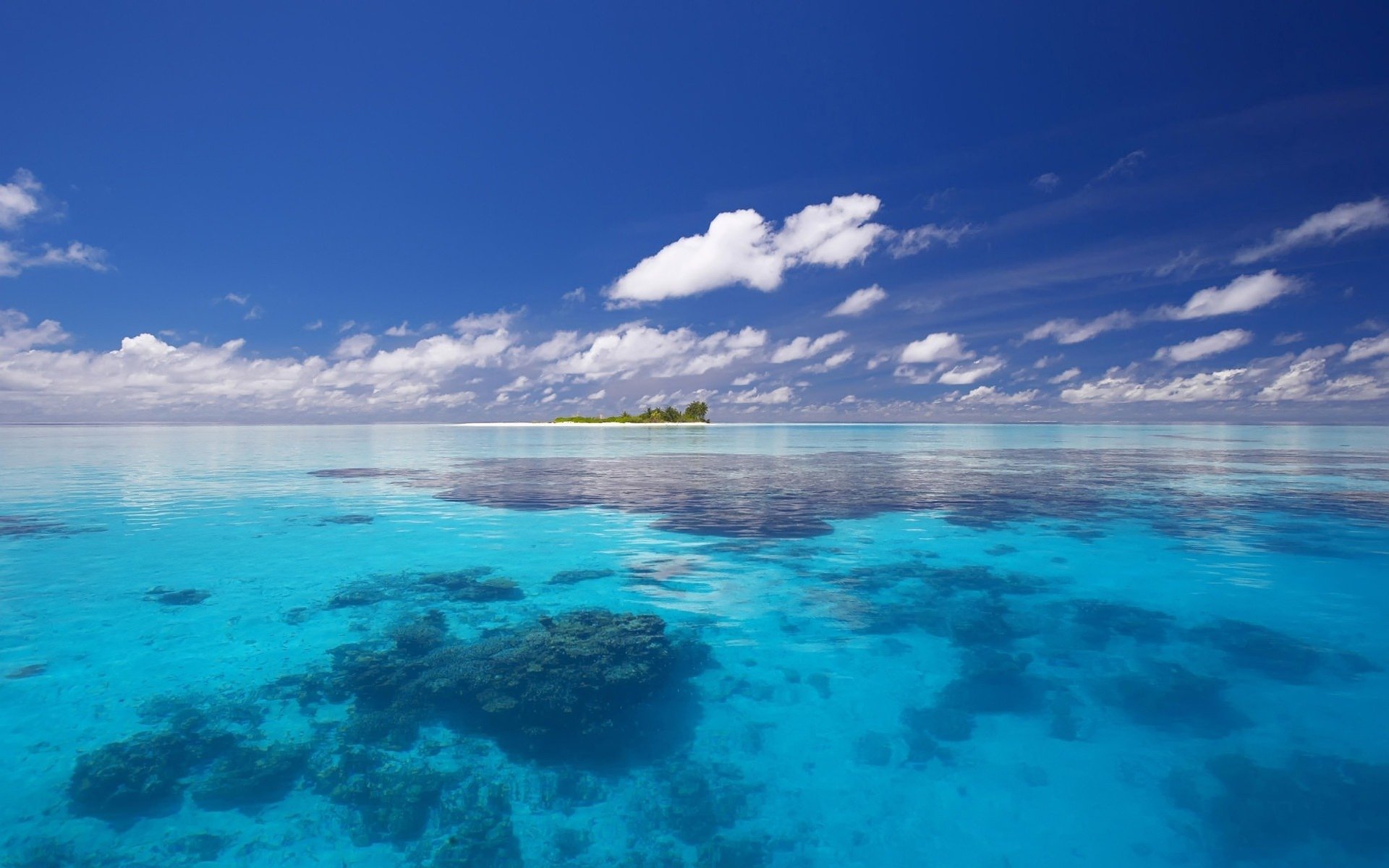 ocean island cloud