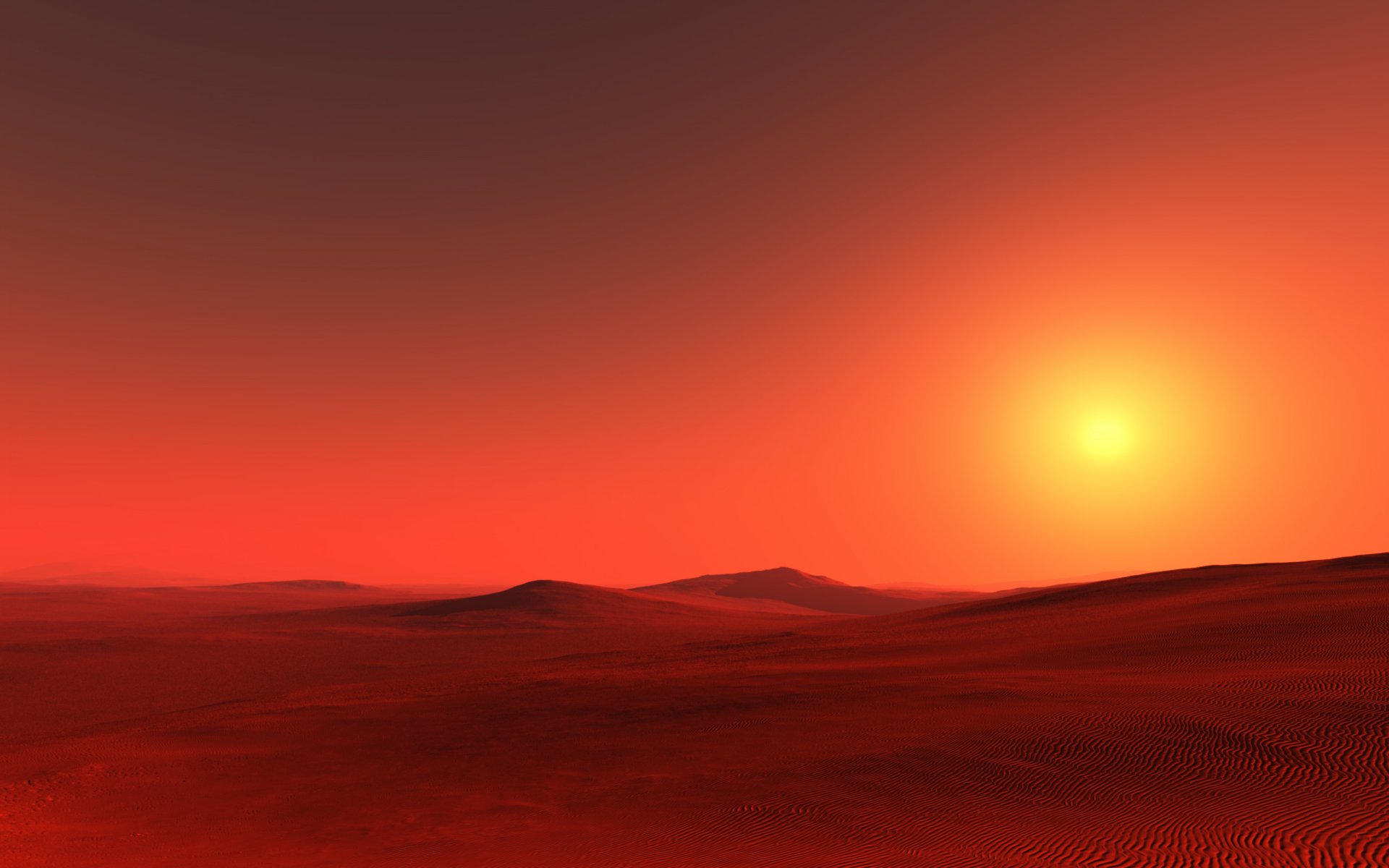 ahara desert sunset