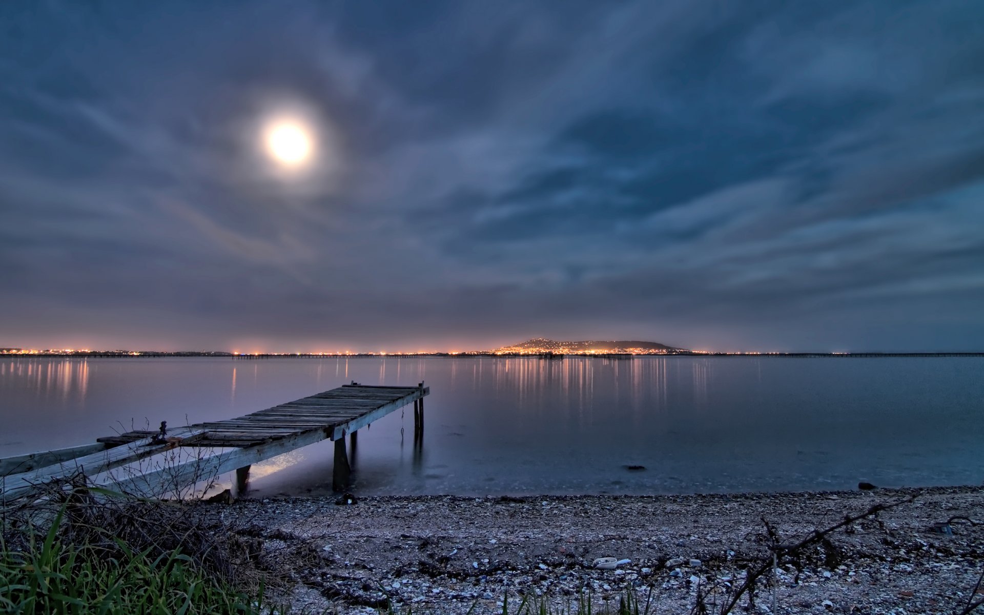 france jetée nuit