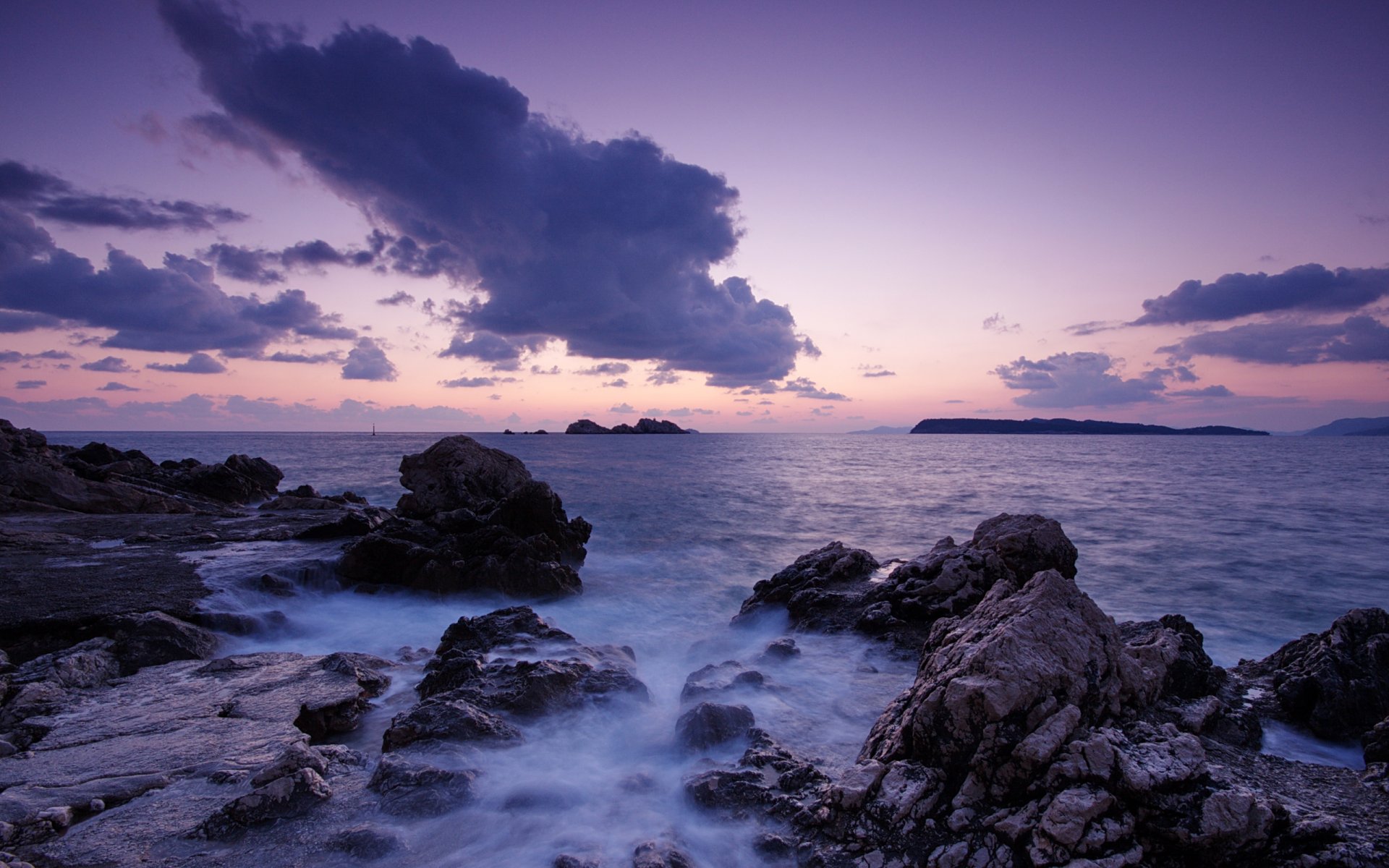 dubrovnik croatie mer coucher de soleil