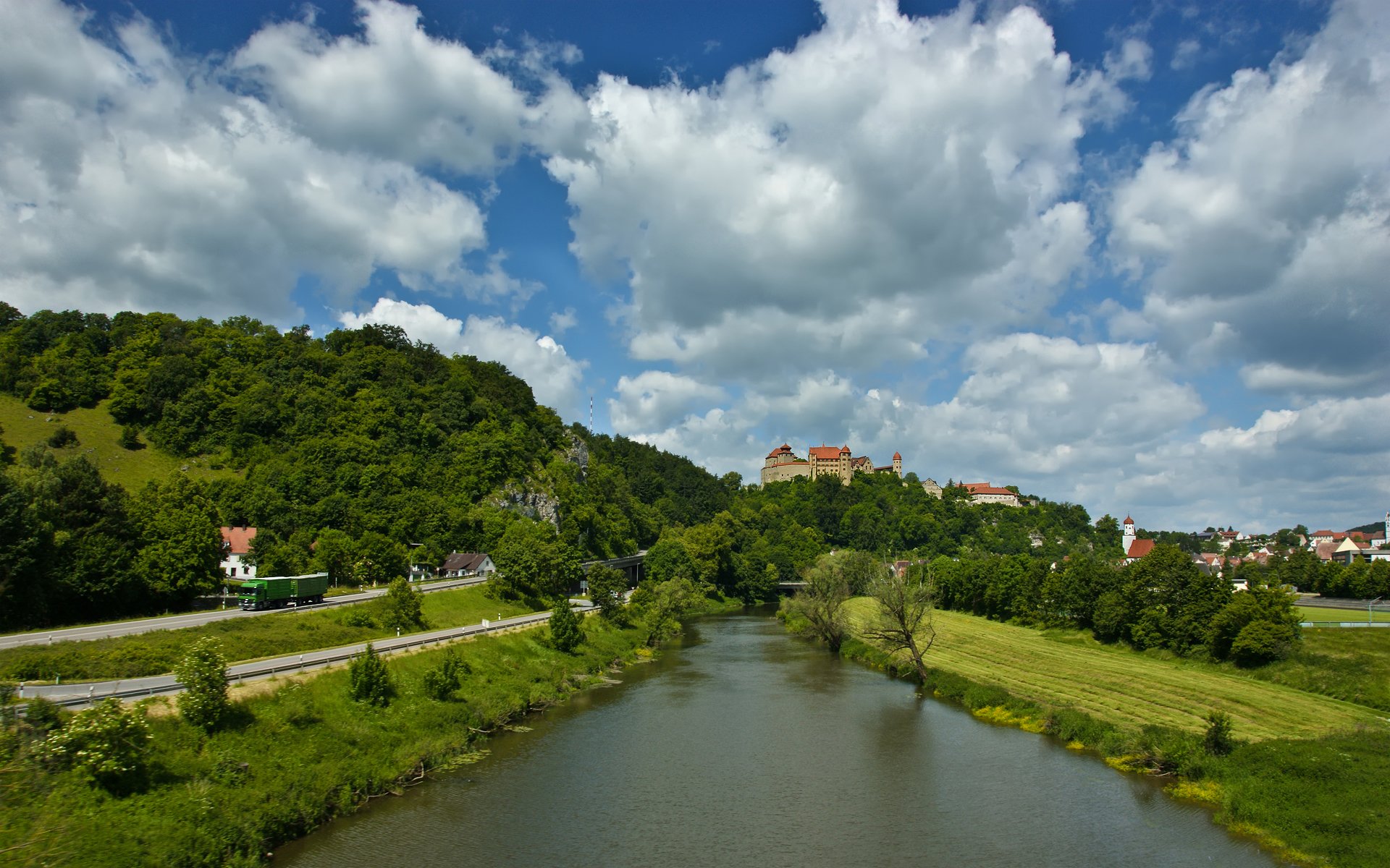 hambourg allemagne rivière château