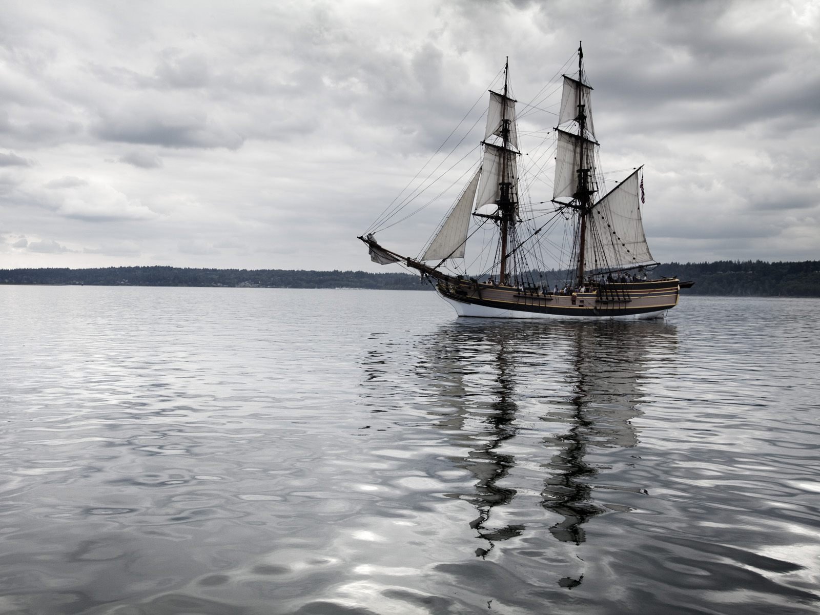 barco soledad agua horizonte tranquilidad