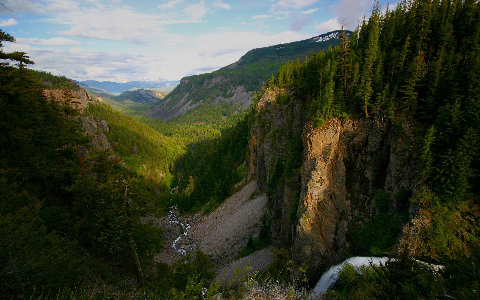 mountain river taiga