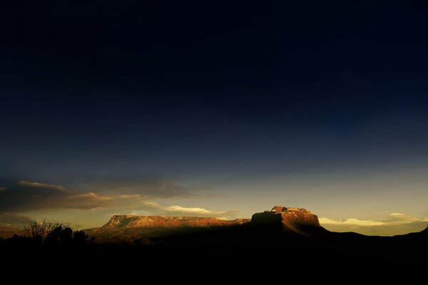 Shifting reality. Rocks and clouds