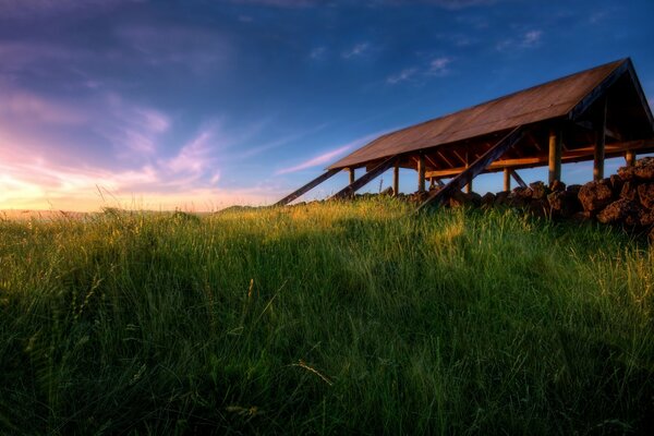 Nueva Zelanda foto del paisaje al atardecer