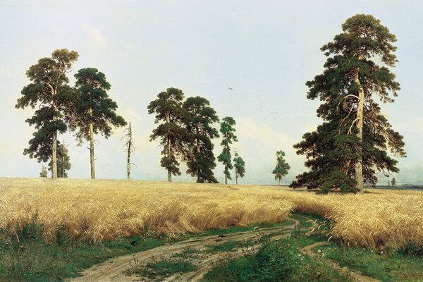 Pintura del artista ruso Shishkin