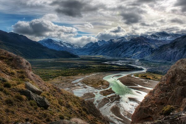 A stream with the purest water in the mountains