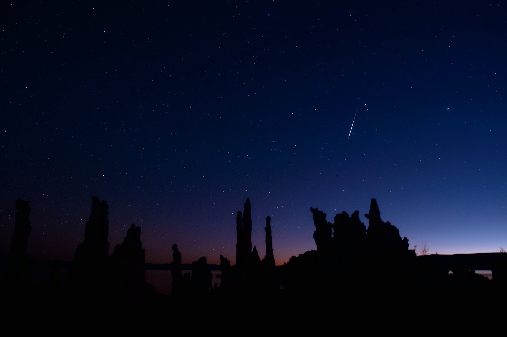 notte stelle meteora