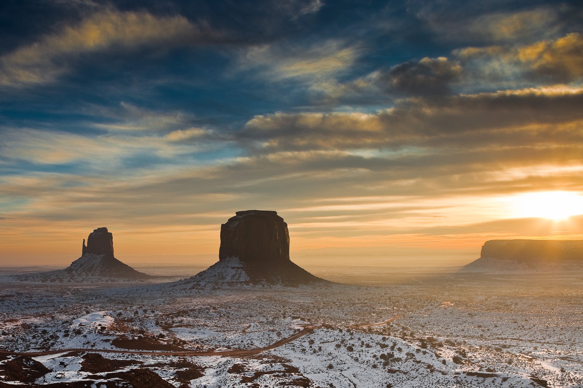 deserto arizona rocce mattina sole