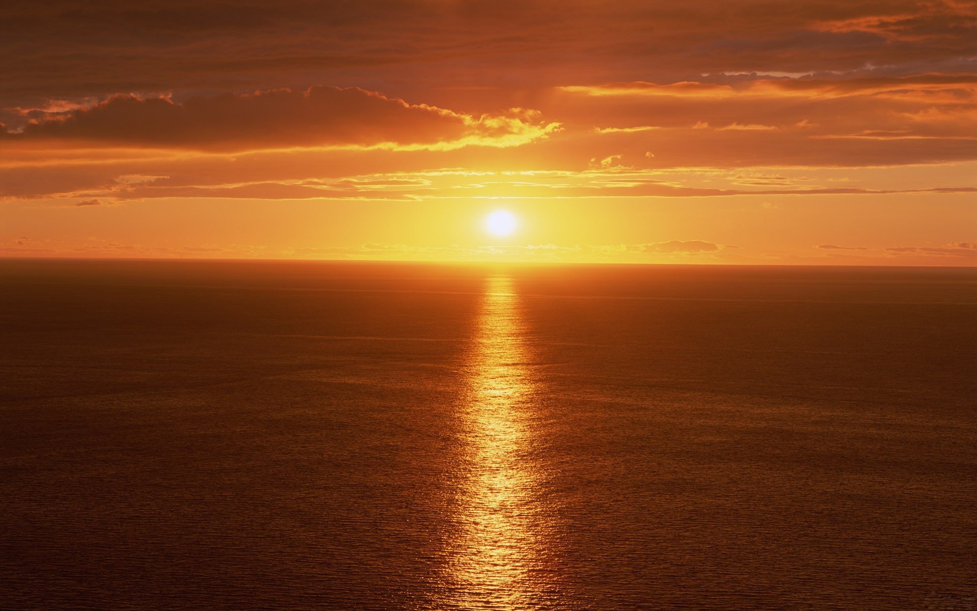 meer sonne sonnenuntergang spur blendung licht wolken himmel strahlen