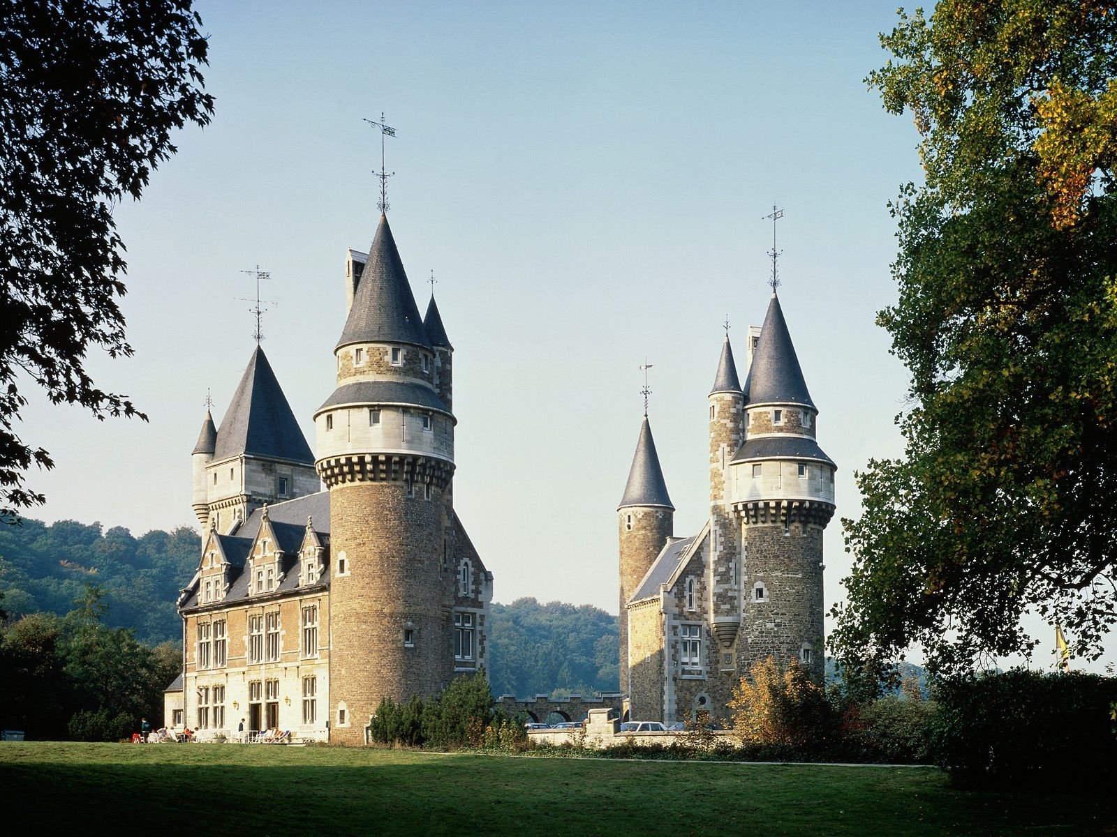 belgium castle forest