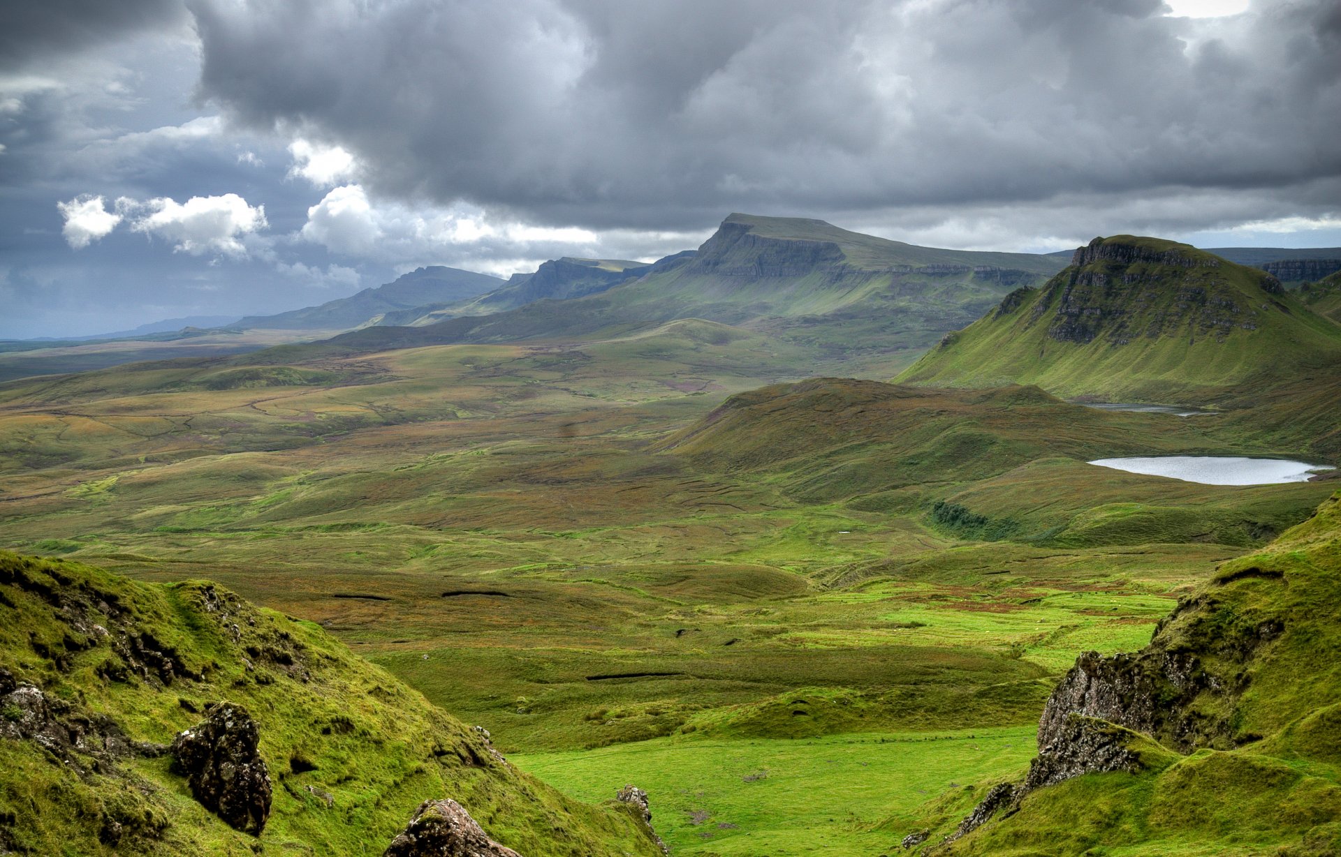 écosse montagnes prairies