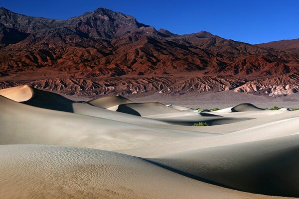 Sand mountains in the desert