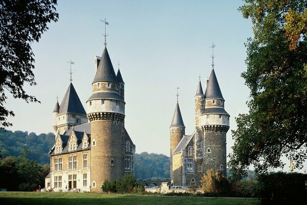 An old Belgian castle in the forest