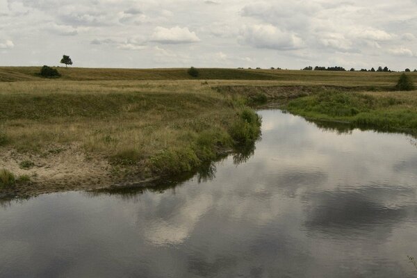 Country river on a summer day