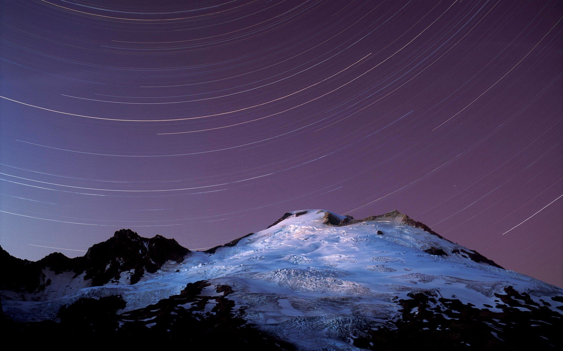 estrellas montaña nieve