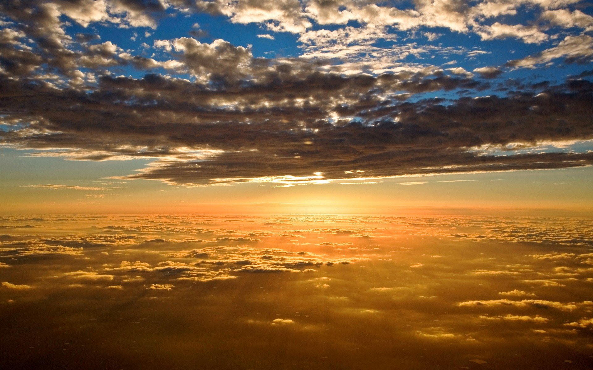 clouds sky light