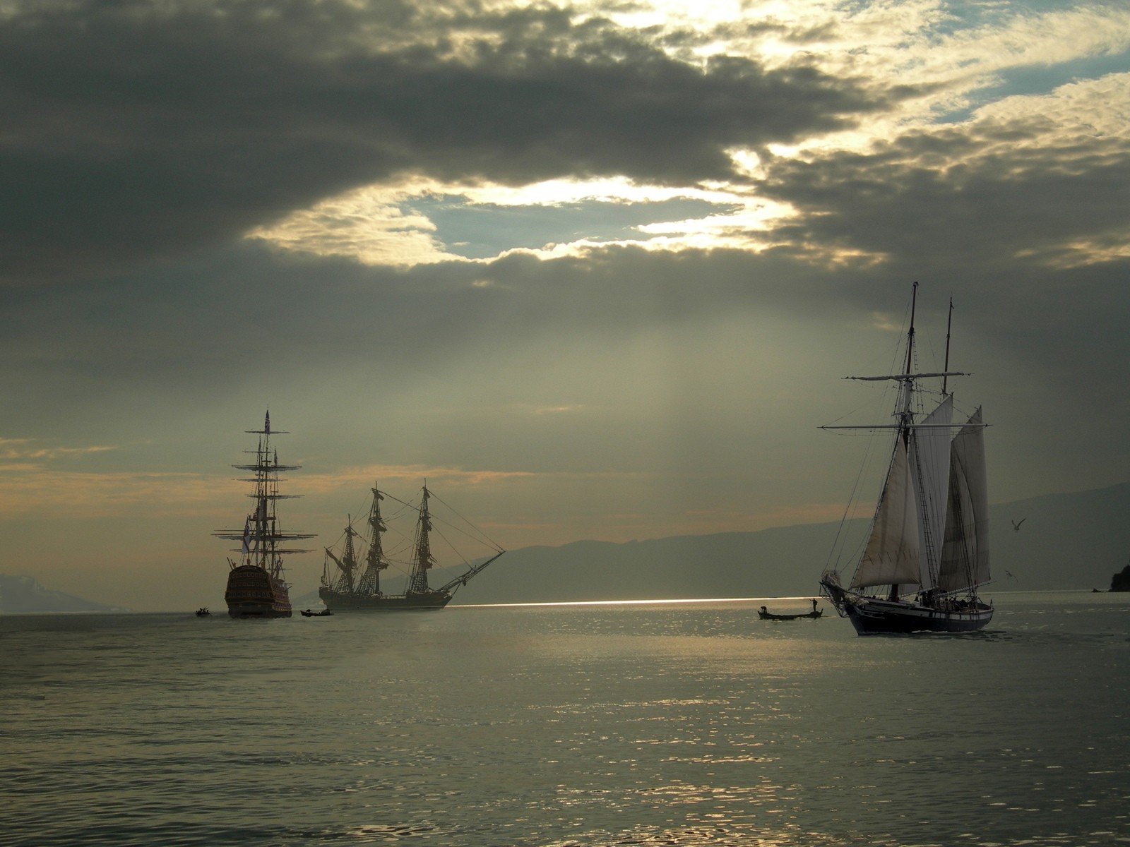 water sky sailboats yacht