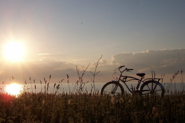 Sonniges Wetter und Fahrrad