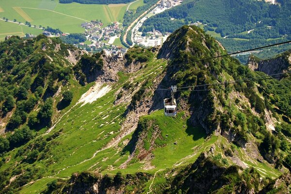 Suspension road in the mountains of dreams