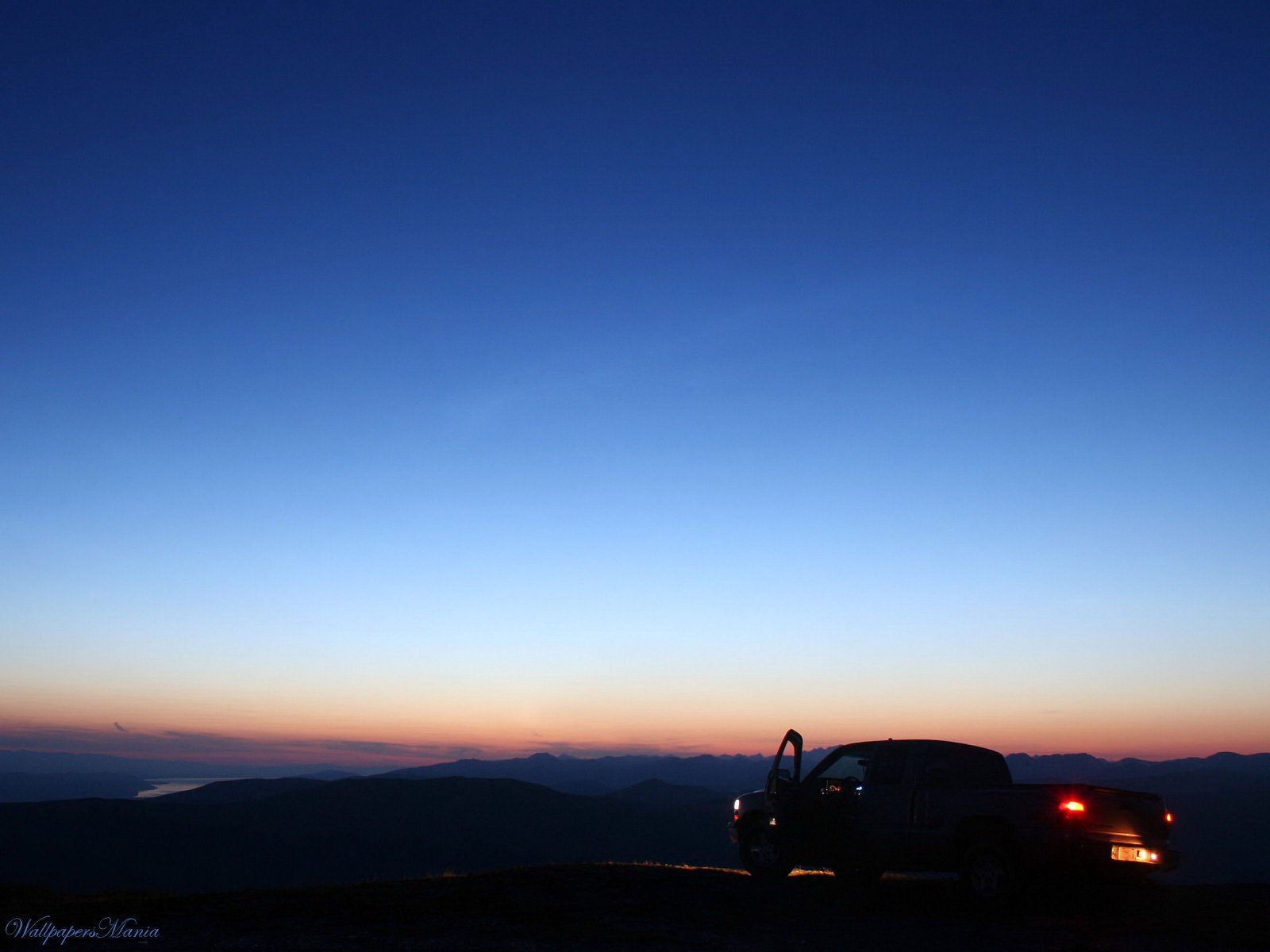 noche cielo coche auto