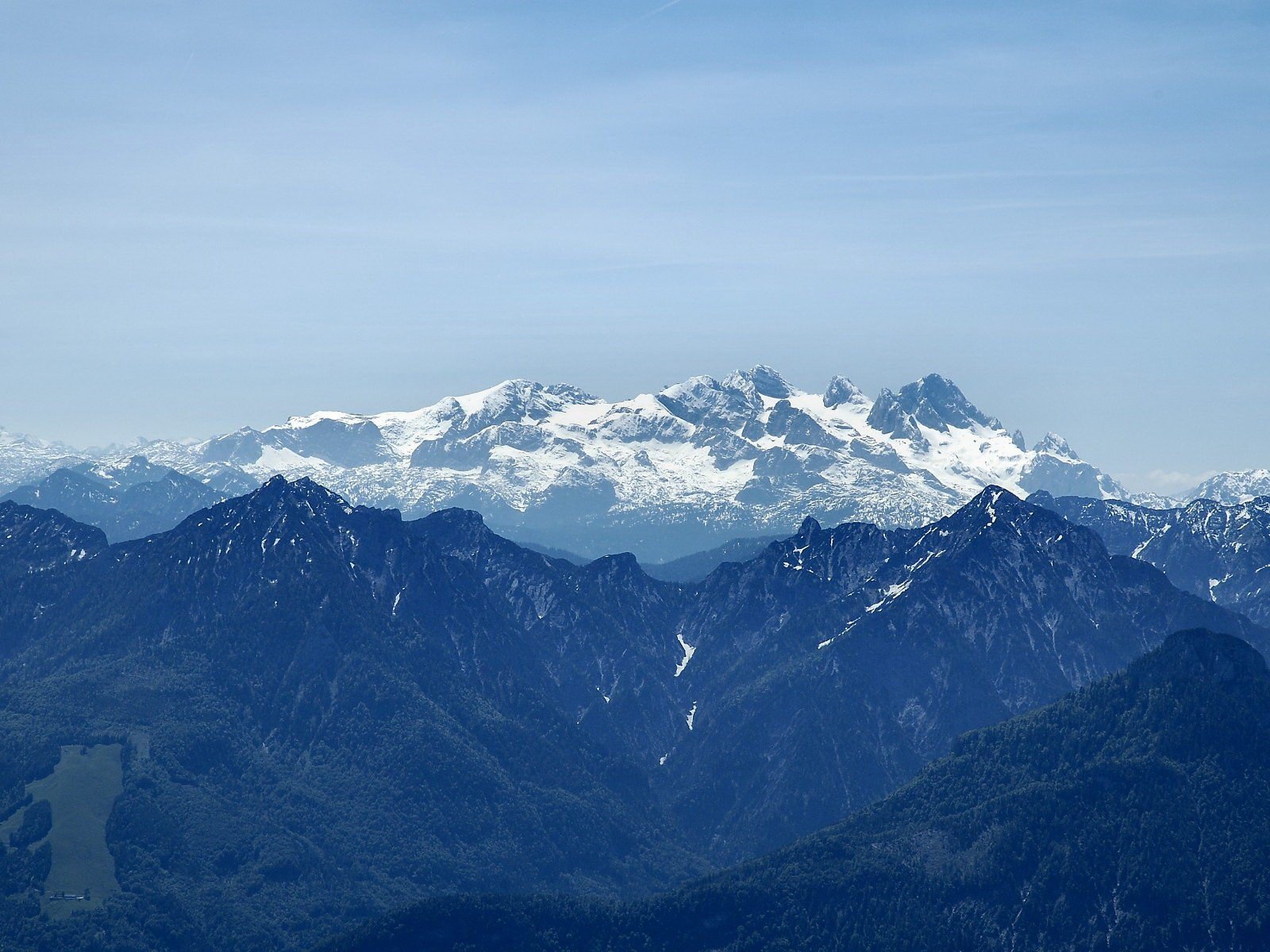 montañas nieve glaciar