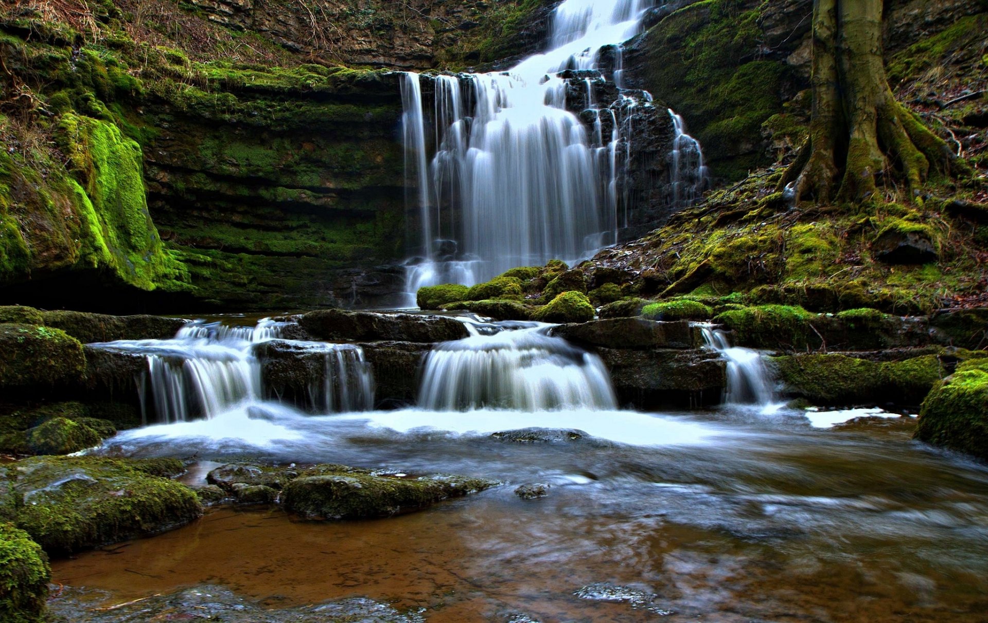 kraft caleber yorkshire dales north yorkshire england yorkshire dales wasserfall kaskade