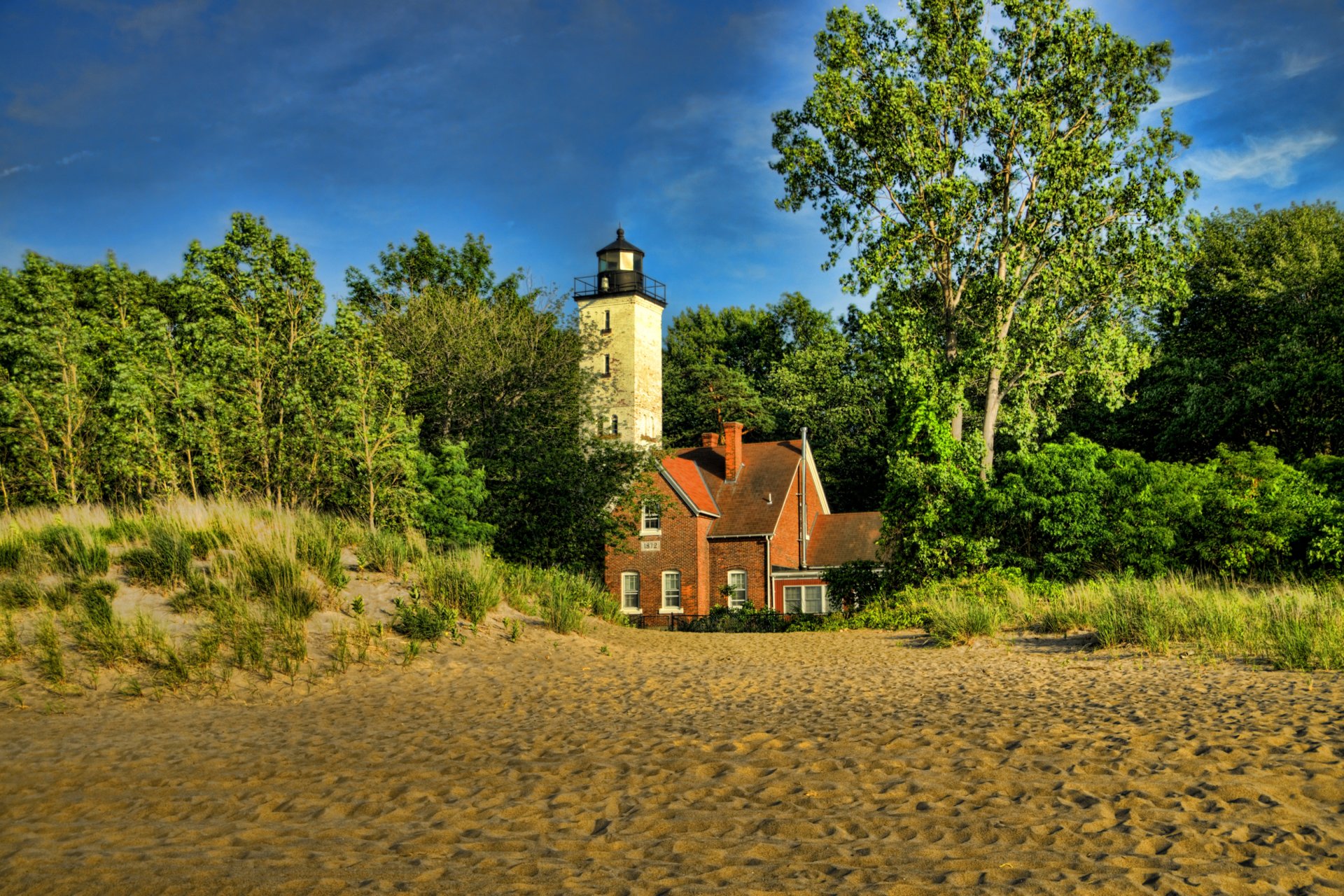 estados unidos faro isla de presque pennsylvania naturaleza foto