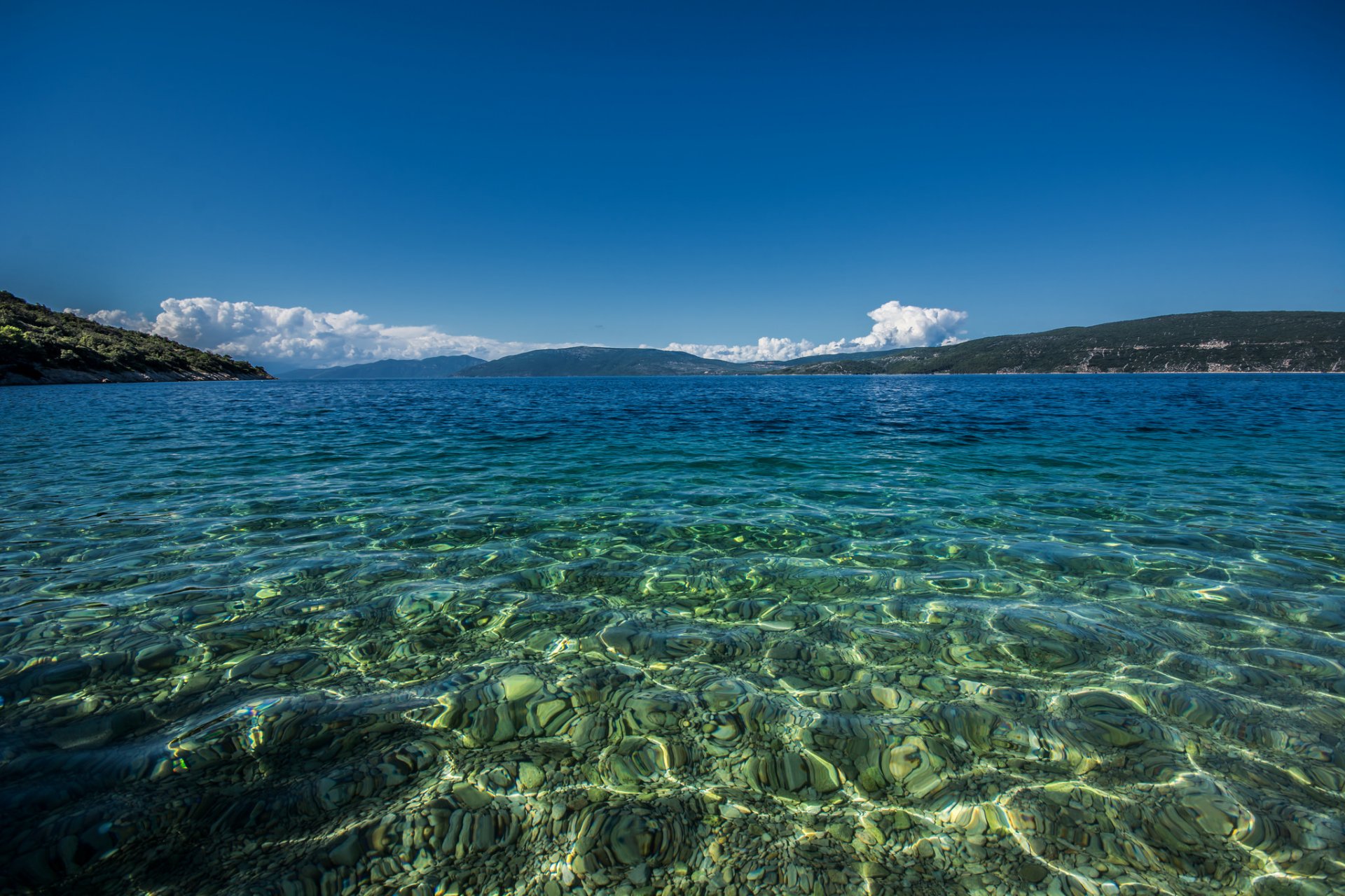 himmel meer berge kroatien