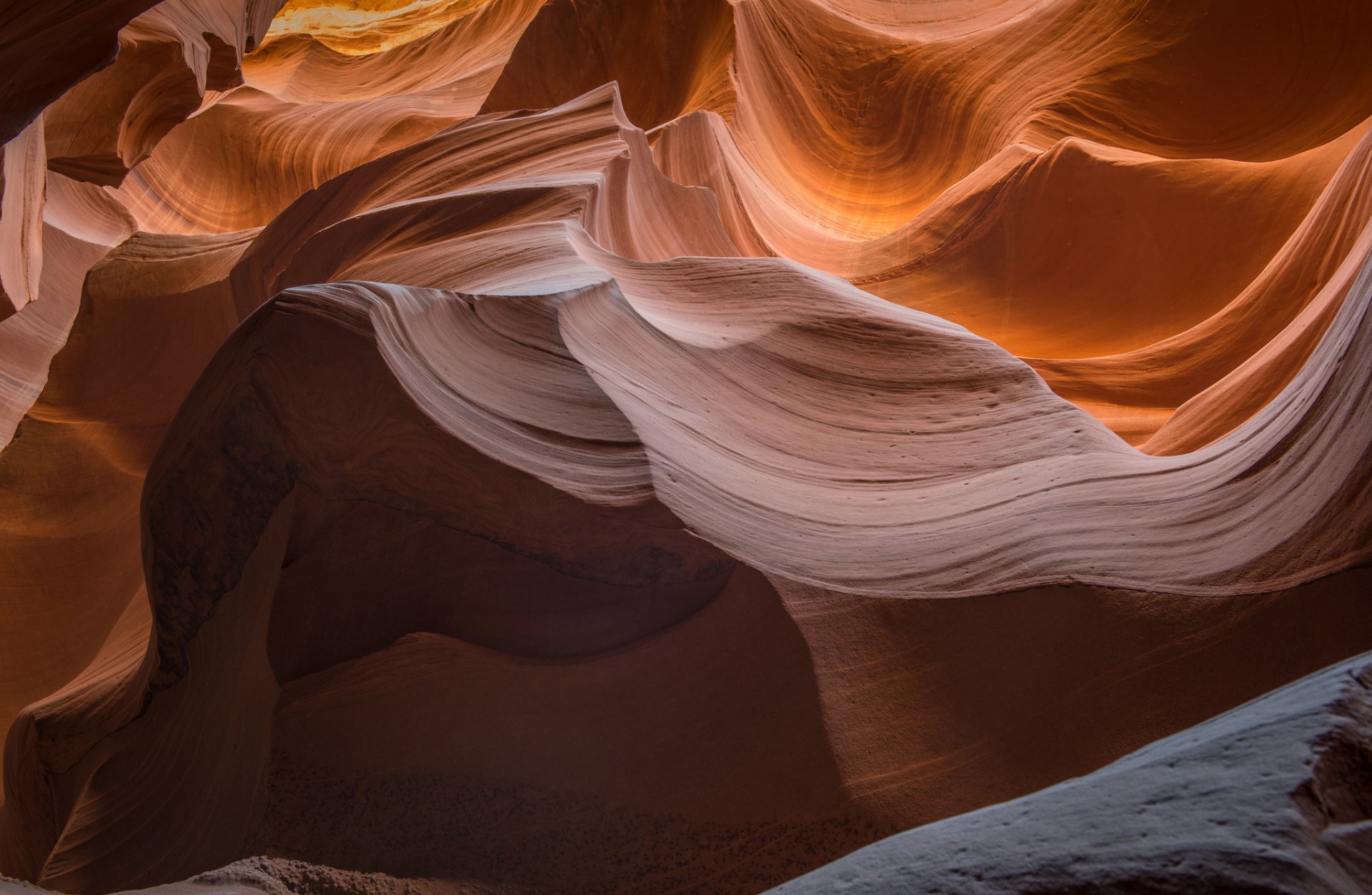 usa arizona antilope canyon roches texture