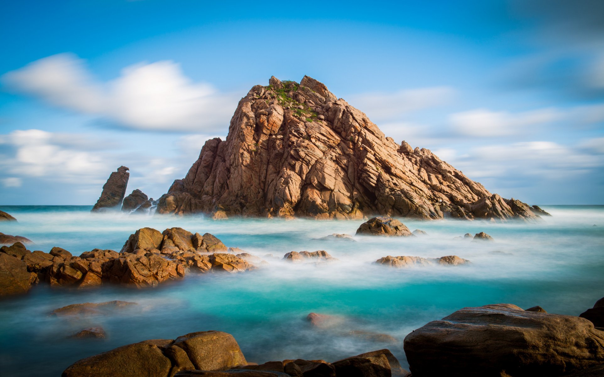 cielo nuvole mare rocce isola roccia