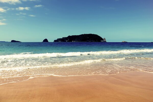 Fascinating, mysterious islands from the seashore