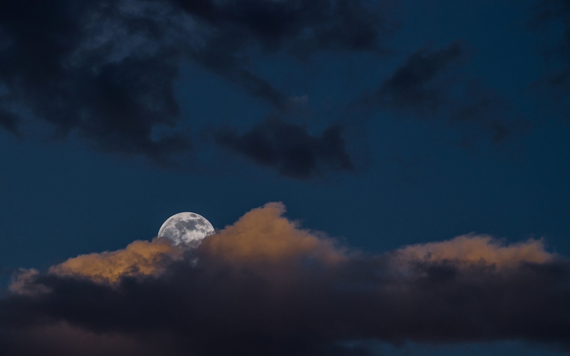 ky clouds clouds light moon