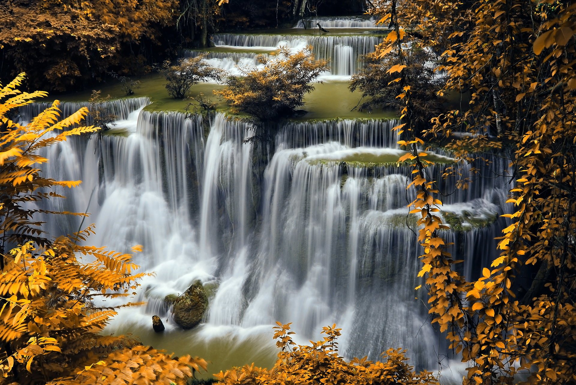 wasserfälle herbst natur foto