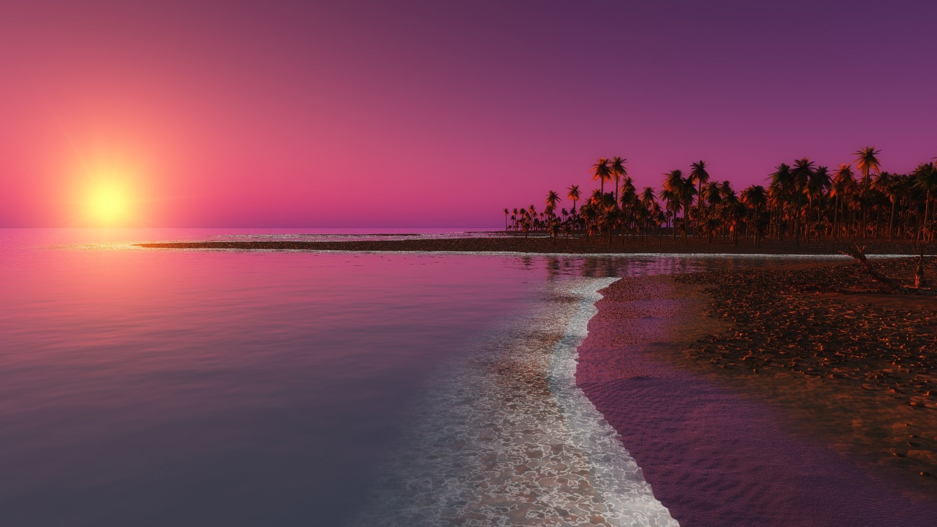 tramonto acqua spiaggia