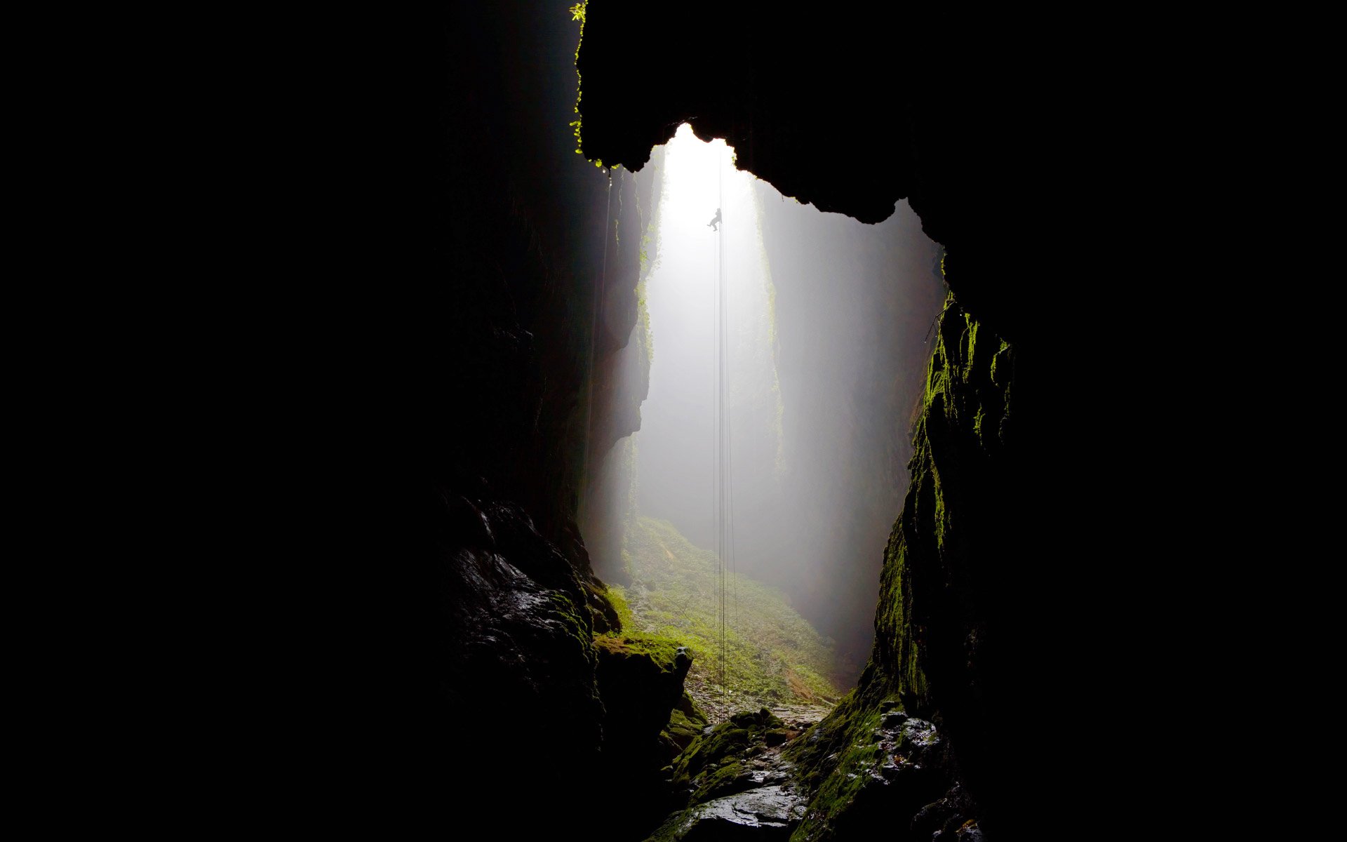 nouvelle-zélande waitomo grotte brouillard