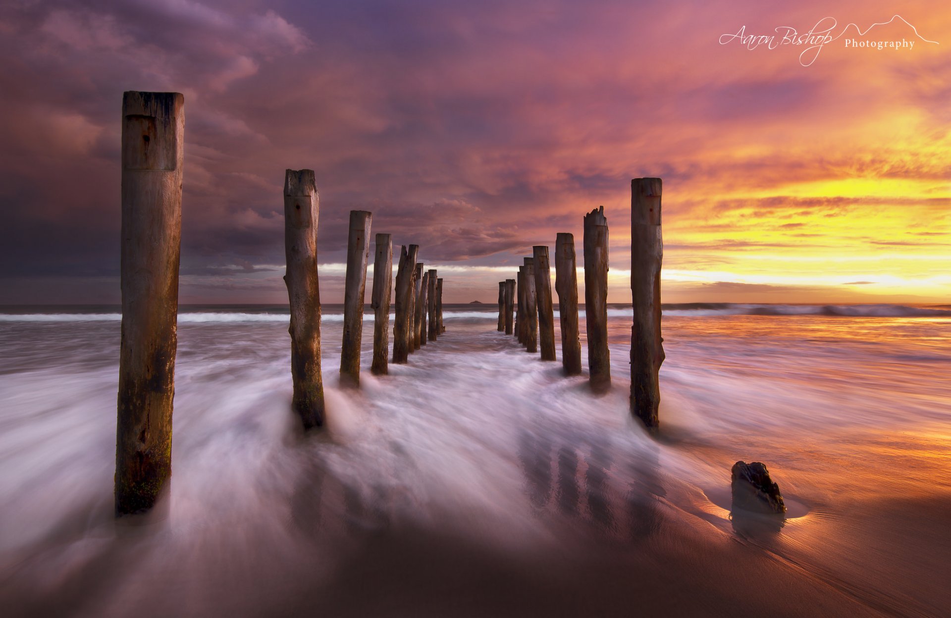 natur neuseeland südinsel abend himmel wolken strand auszug