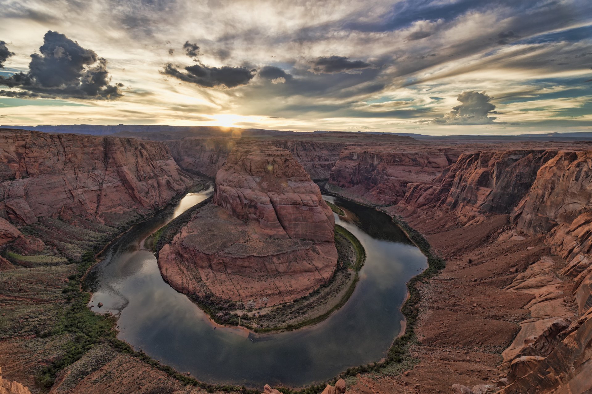 park narodowy wielkiego kanionu klify rzeka kolorado horseshoe horseshoe bend kanion natura