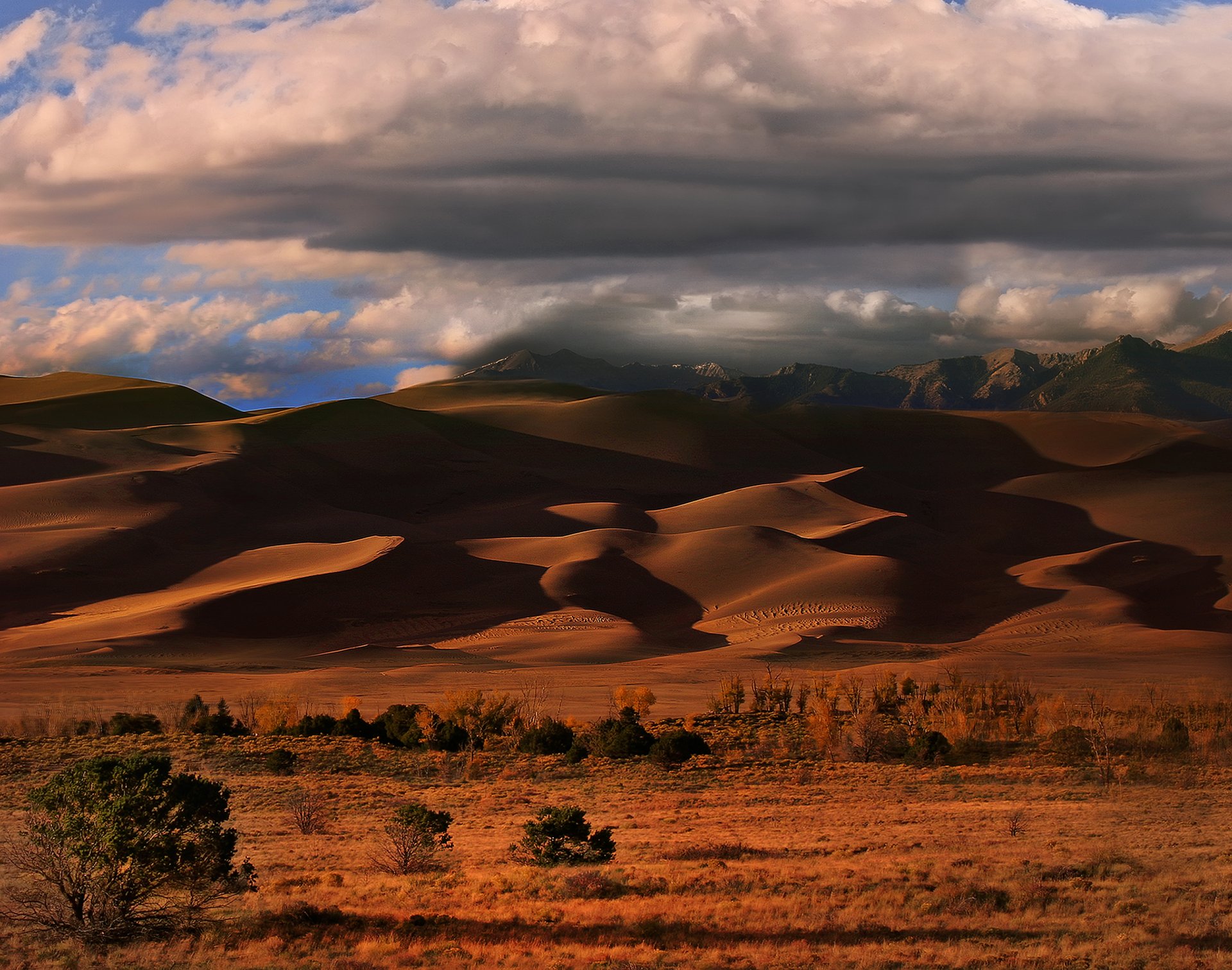 colorado united states sky clouds sand desert dune