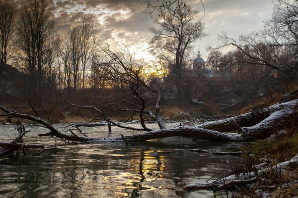 Paysage de la nature automnale