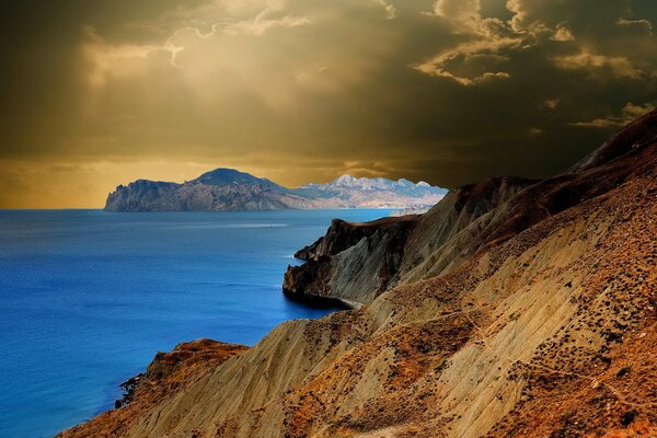 Clouds descended on the island