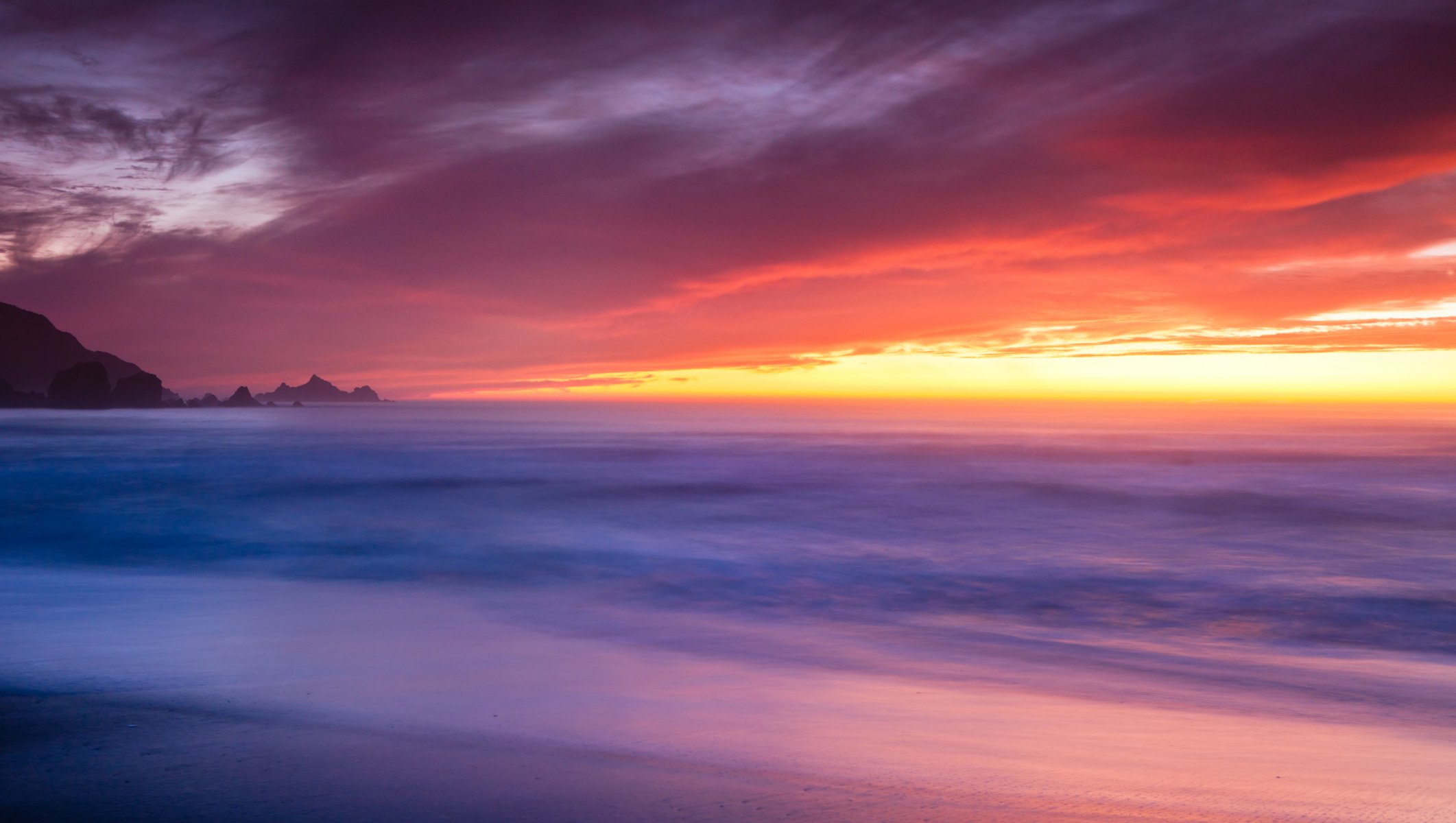 rockway beach pacifica kalifornien usa strand morgendämmerung küste ozean