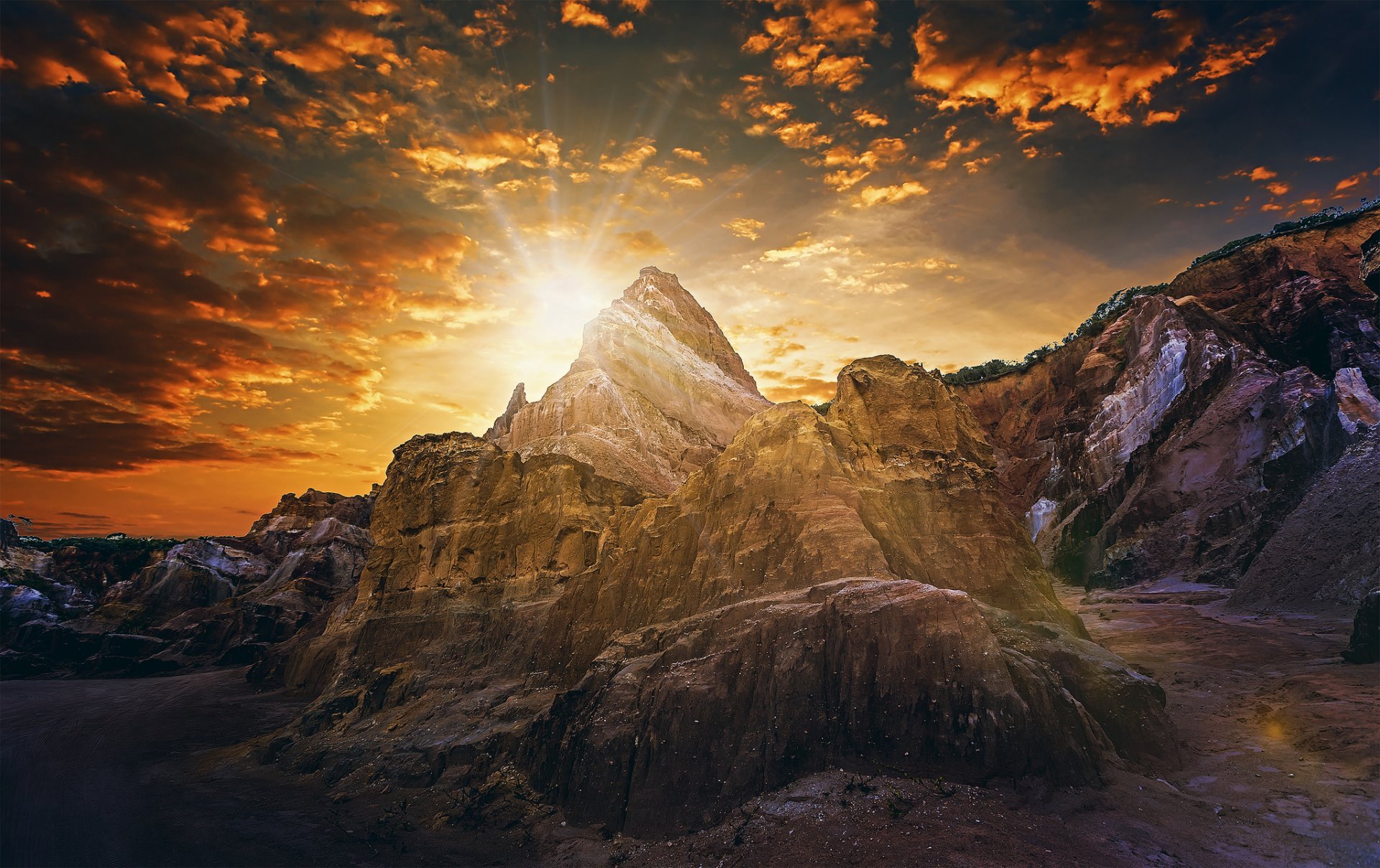 paraíba brésil paraíba montagnes aube lever du soleil