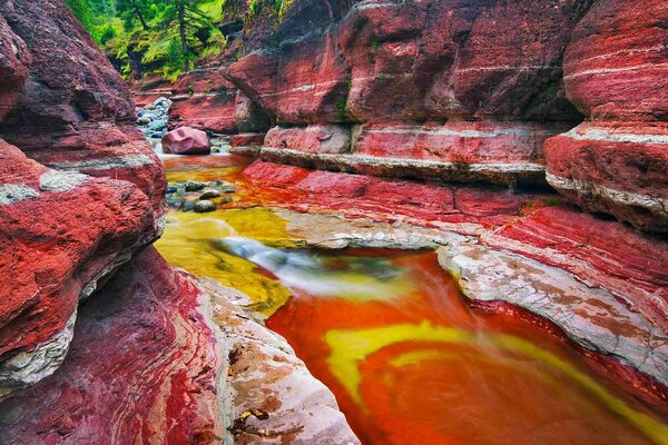 Red rock Canyon in Kanada