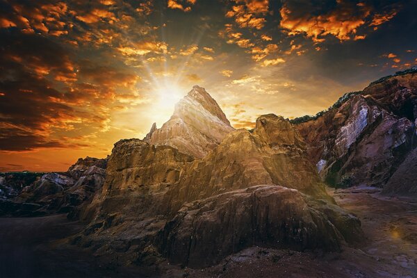 Sunrise in the Paraiba Mountains in Brazil