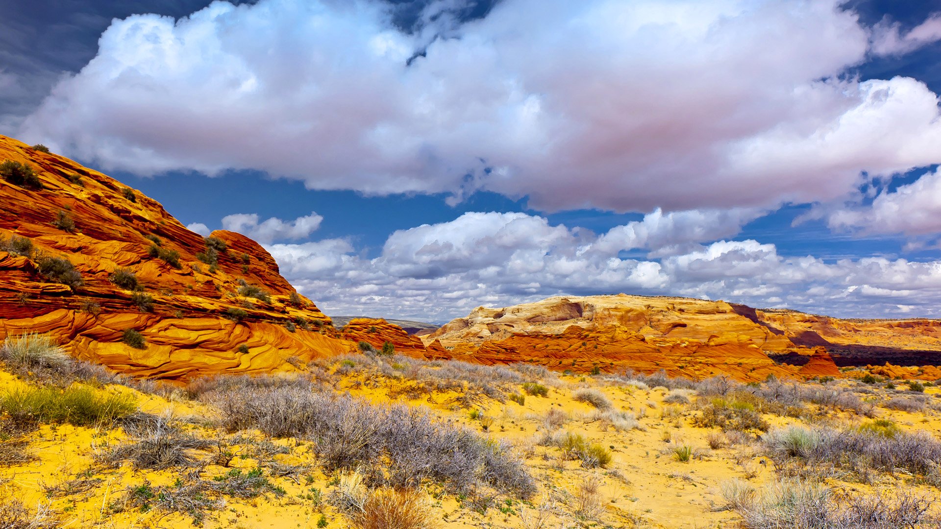 cielo nubes montañas rocas desierto