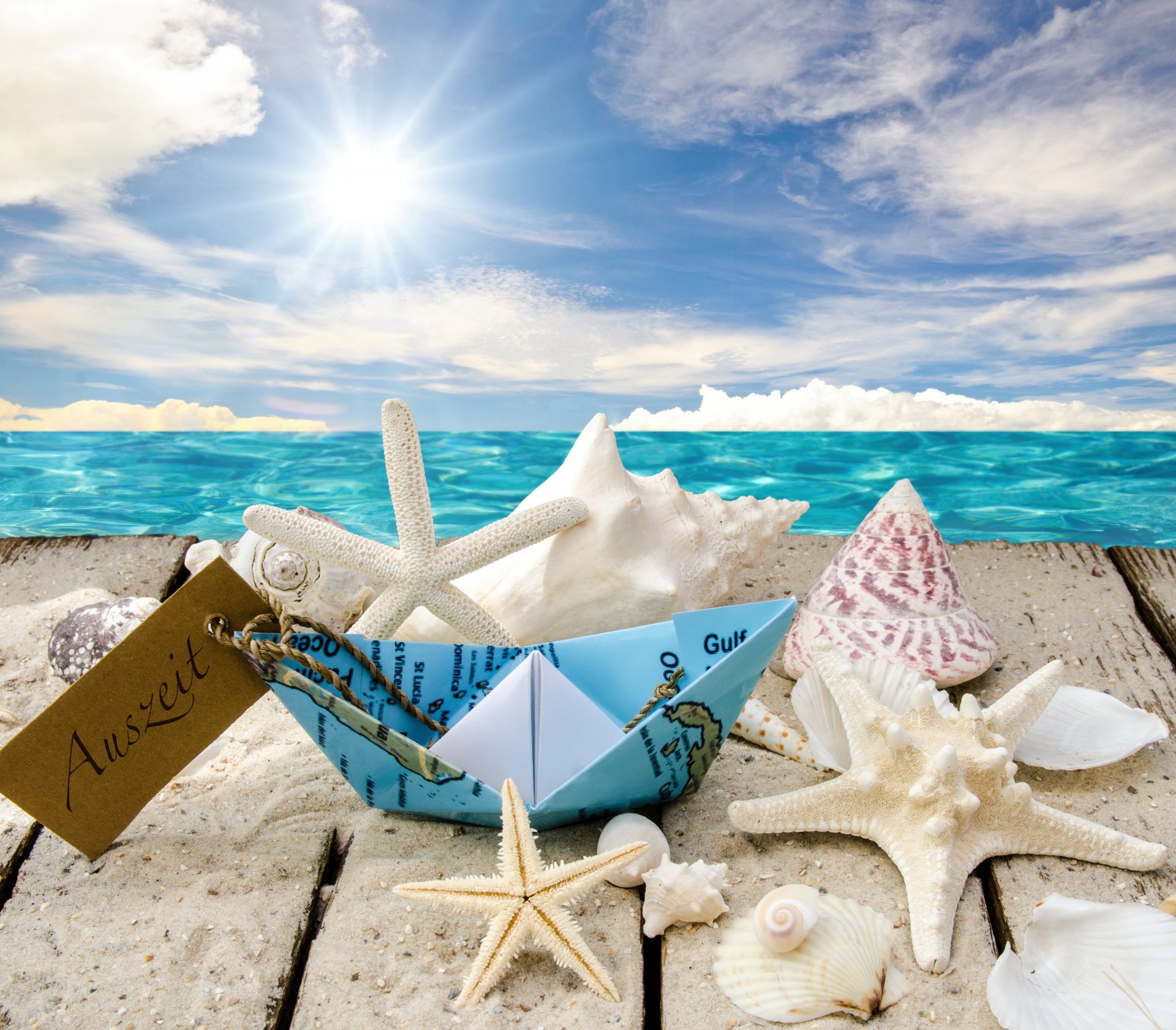 muscheln seesterne strand meer sonne sterne