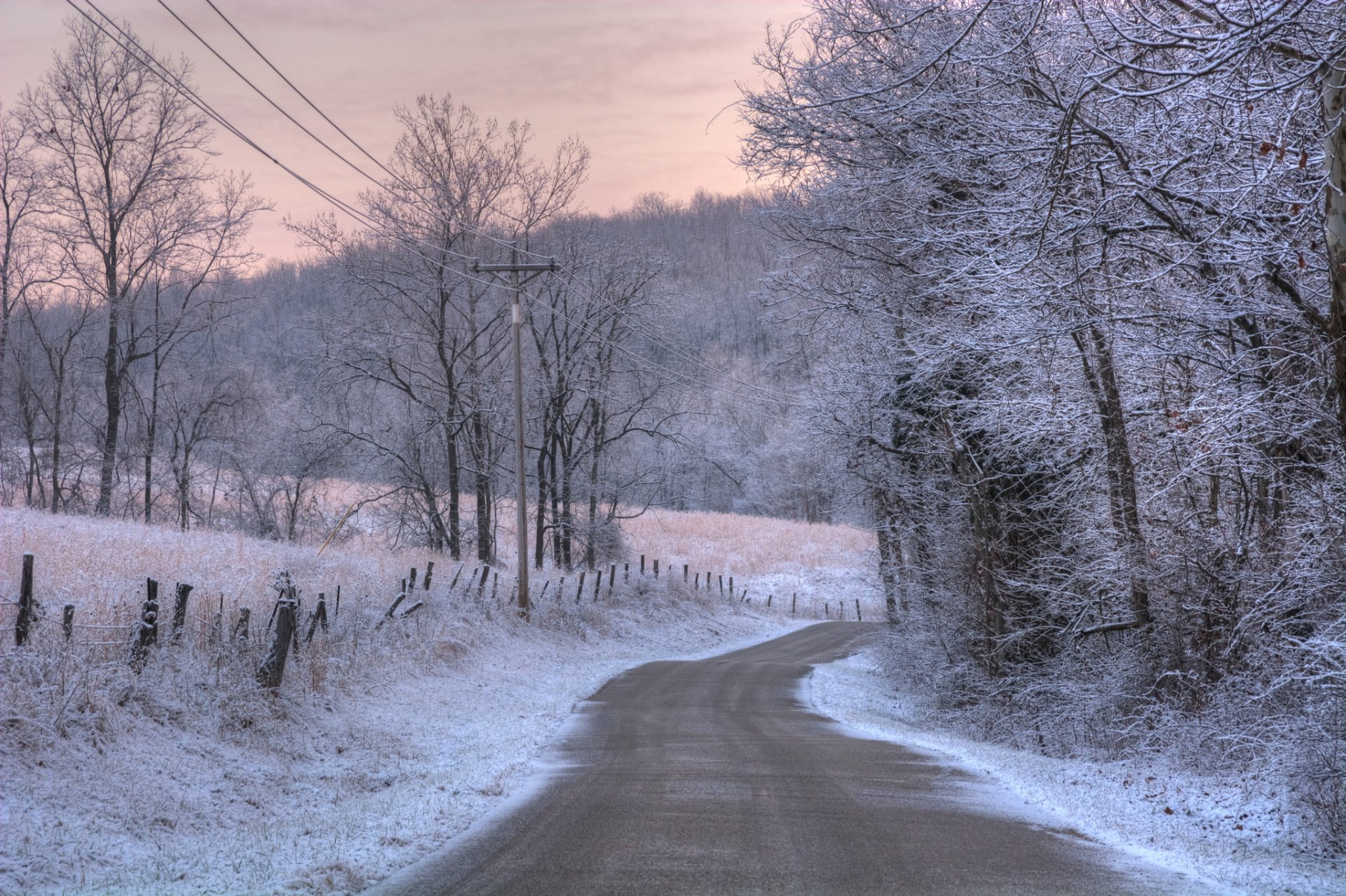 camino invierno nieve escarcha mañana naturaleza paisaje color luz