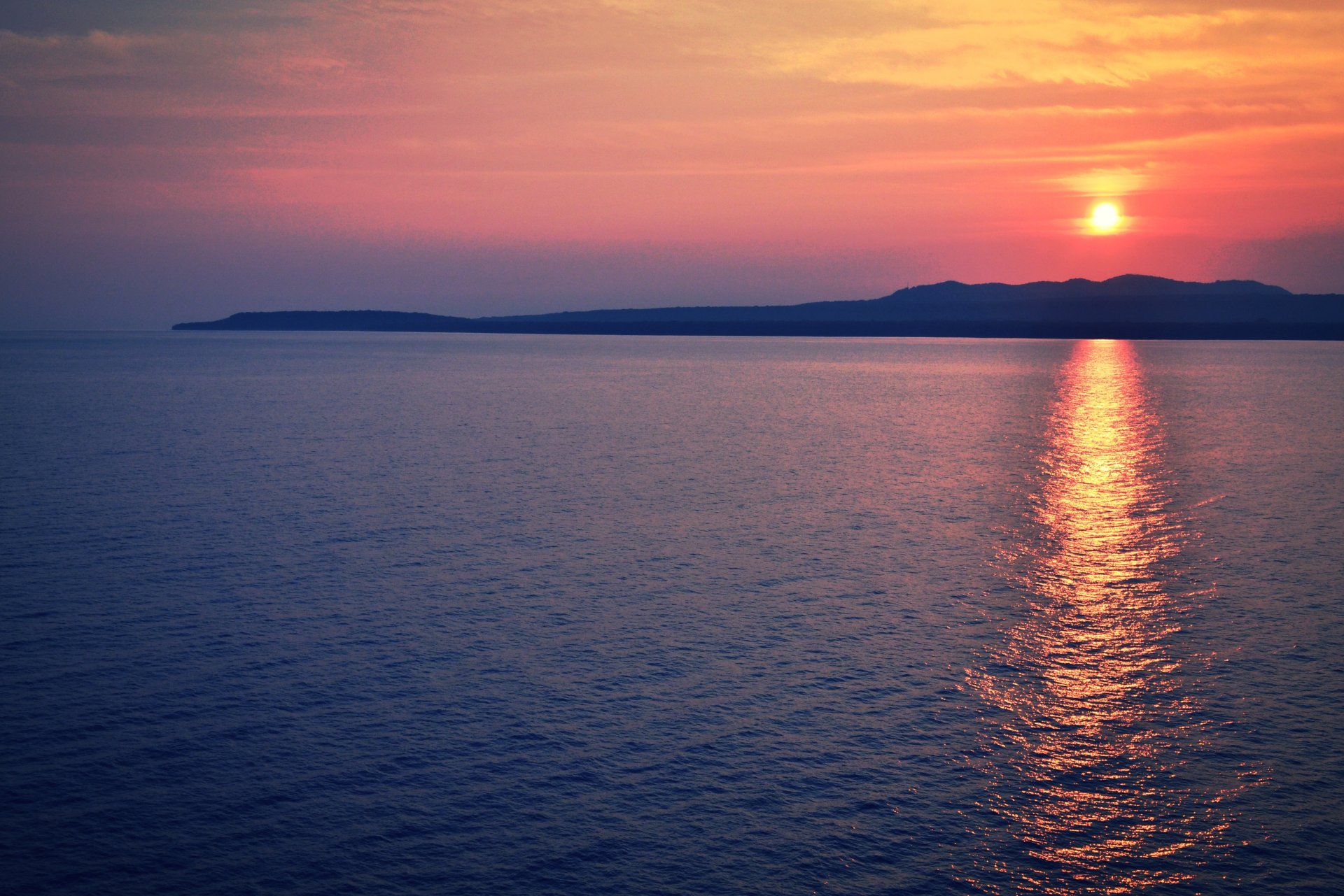 abend meer sonnenuntergang natur